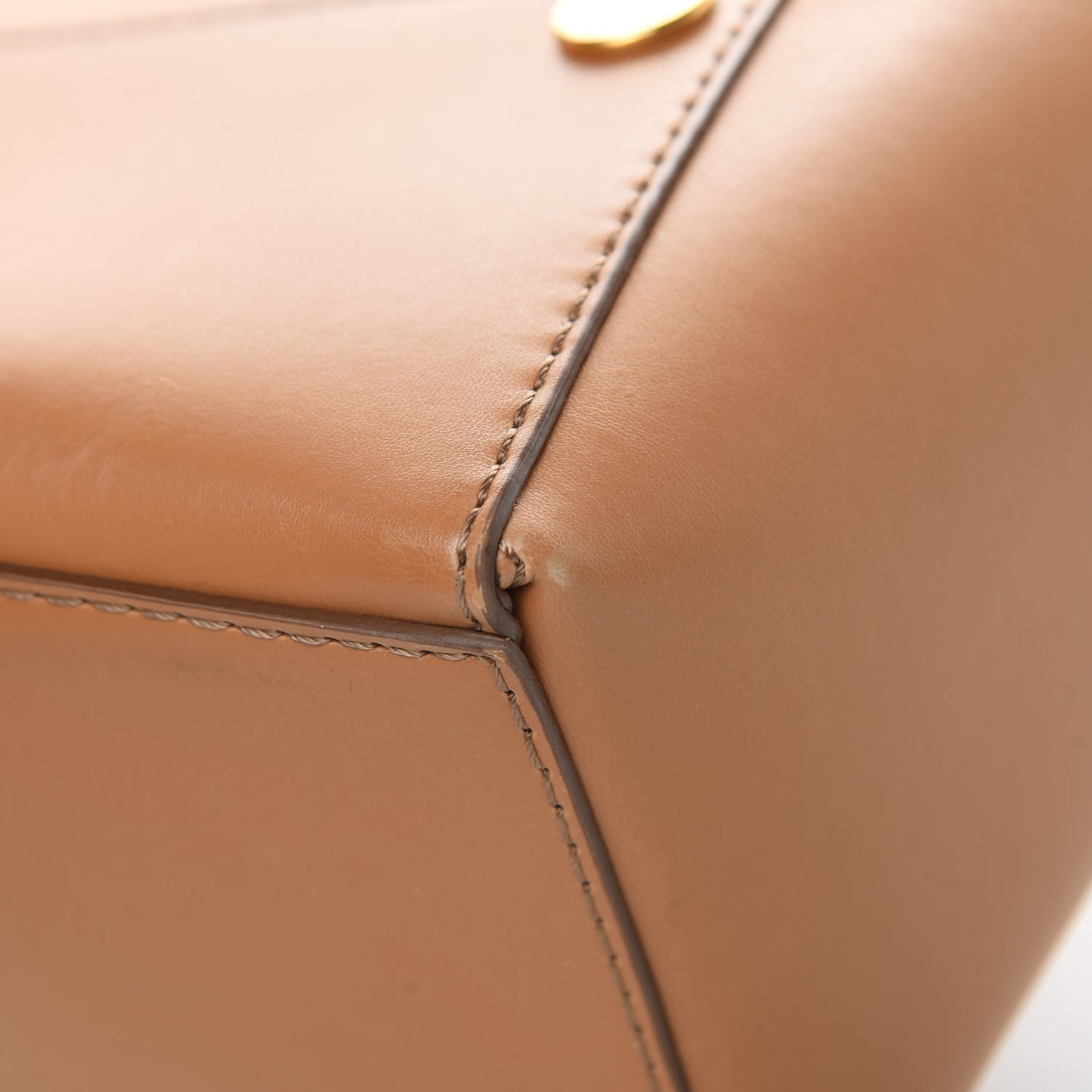Eco Alter Nappa Popper Bucket Bag Tan