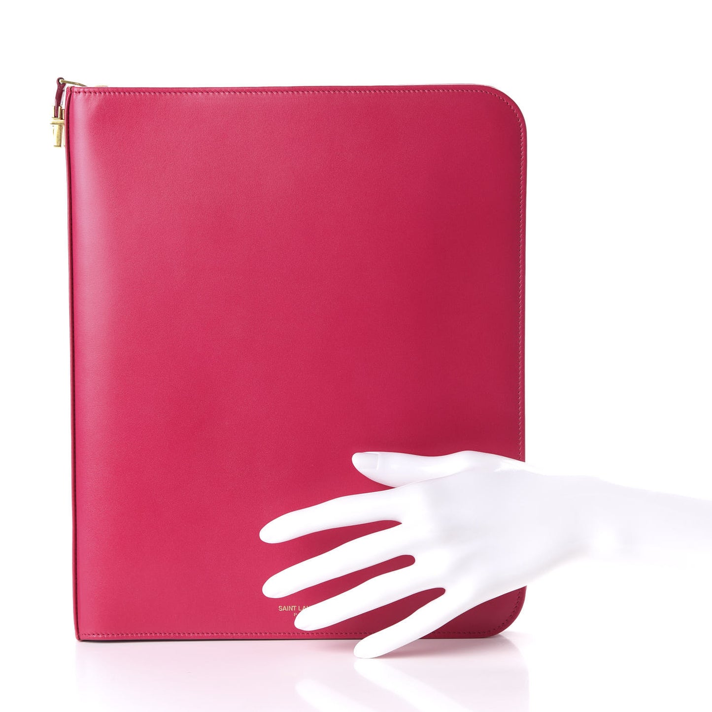 Smooth Calfskin Tuc iPad Case Pink