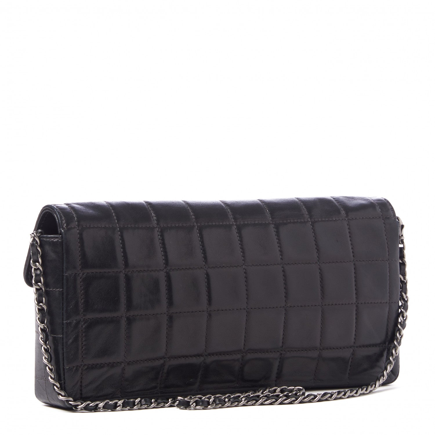Chanel Lambskin East West Chocolate Bar Flap Black 2 of 9