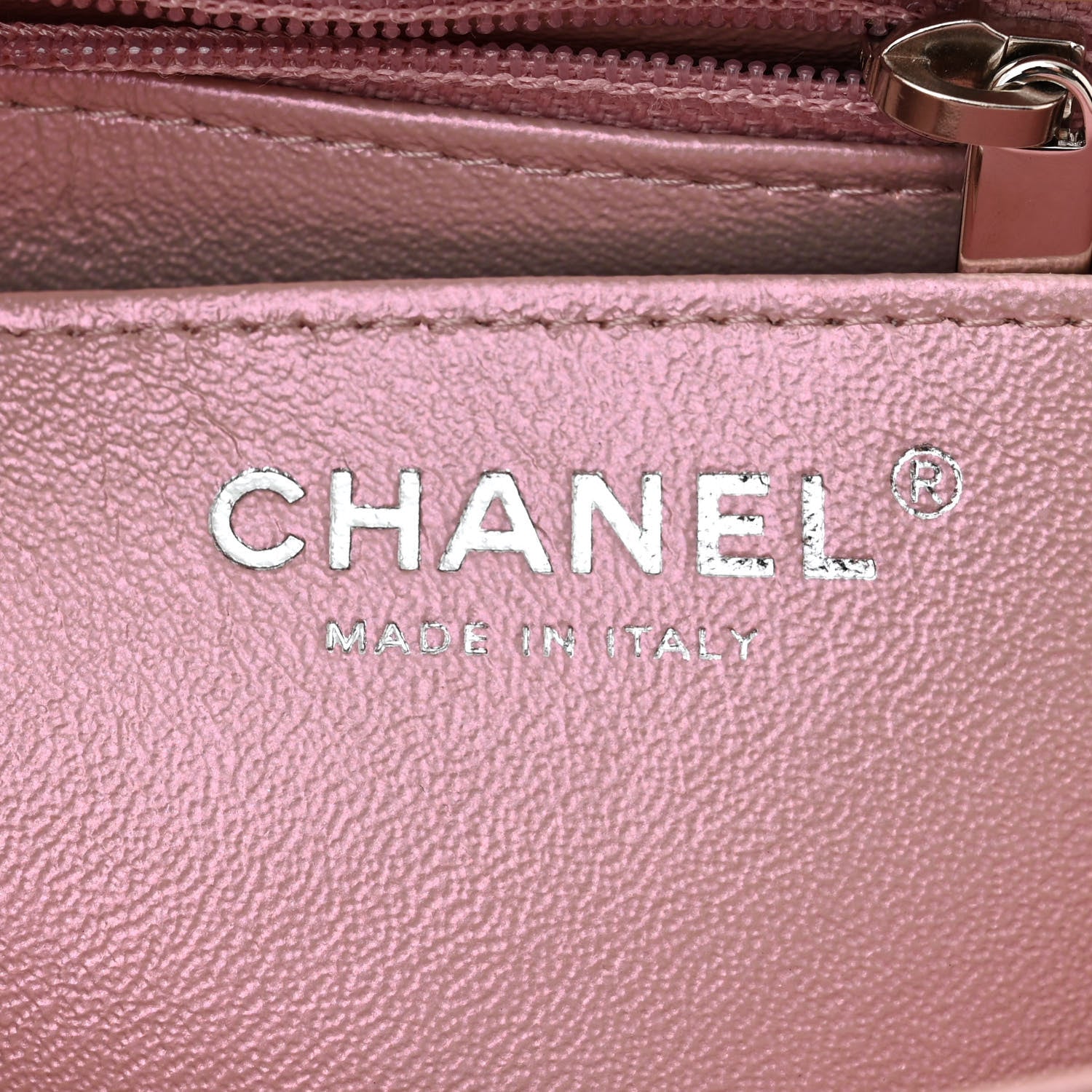 Chanel Iridescent Calfskin Quilted Mini Rectangular Flap Pink 6 of 11