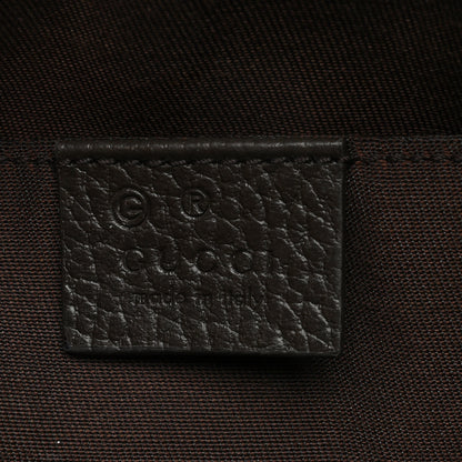 Gucci Monogram Dollar Calfskin Belt Bag Beige Ebony Testa di Moro Marrone Scuro 6 of 10