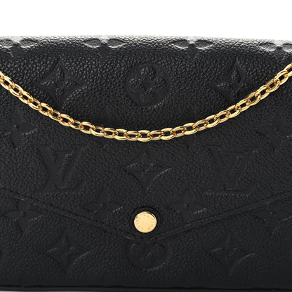 Louis Vuitton Empreinte Pochette Felicie Chain Wallet Black 8 of 11
