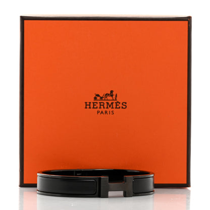 Hermes Matte Enamel Narrow Clic Clac HH Bracelet T4 So Black 5 of 5