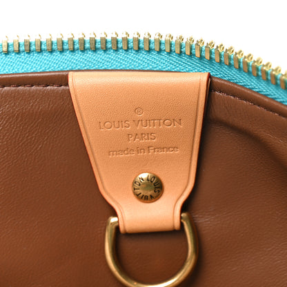 Louis Vuitton Calfskin Monogram Speedy P9 Bandouliere 40 Turquoise 7 of 11