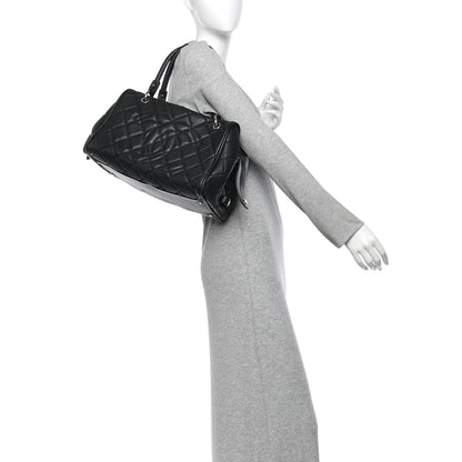 Chanel Caviar Quilted Timeless Bowler Black 2 of 12