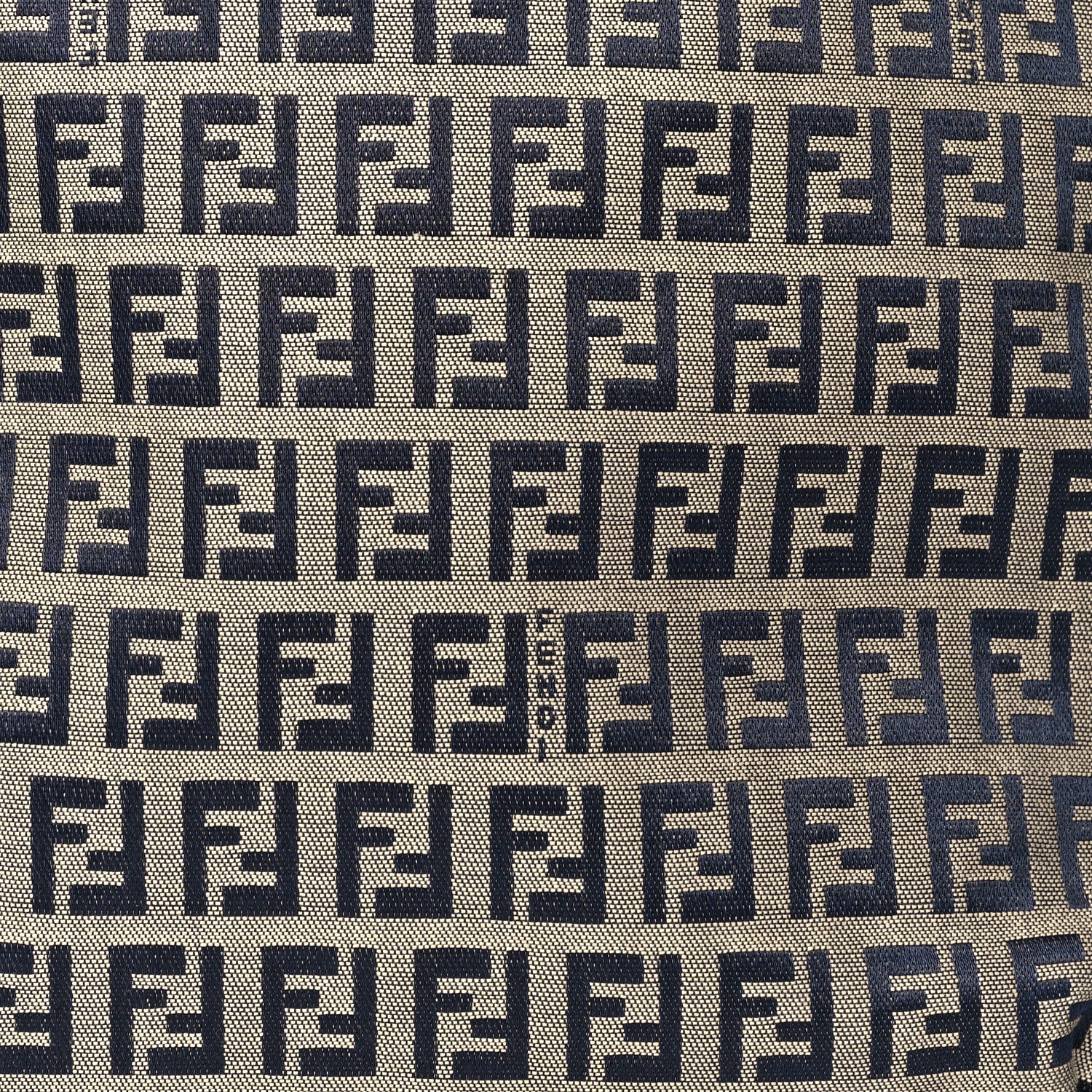 Fendi Zucchino Shopping Tote Navy 6 of 9