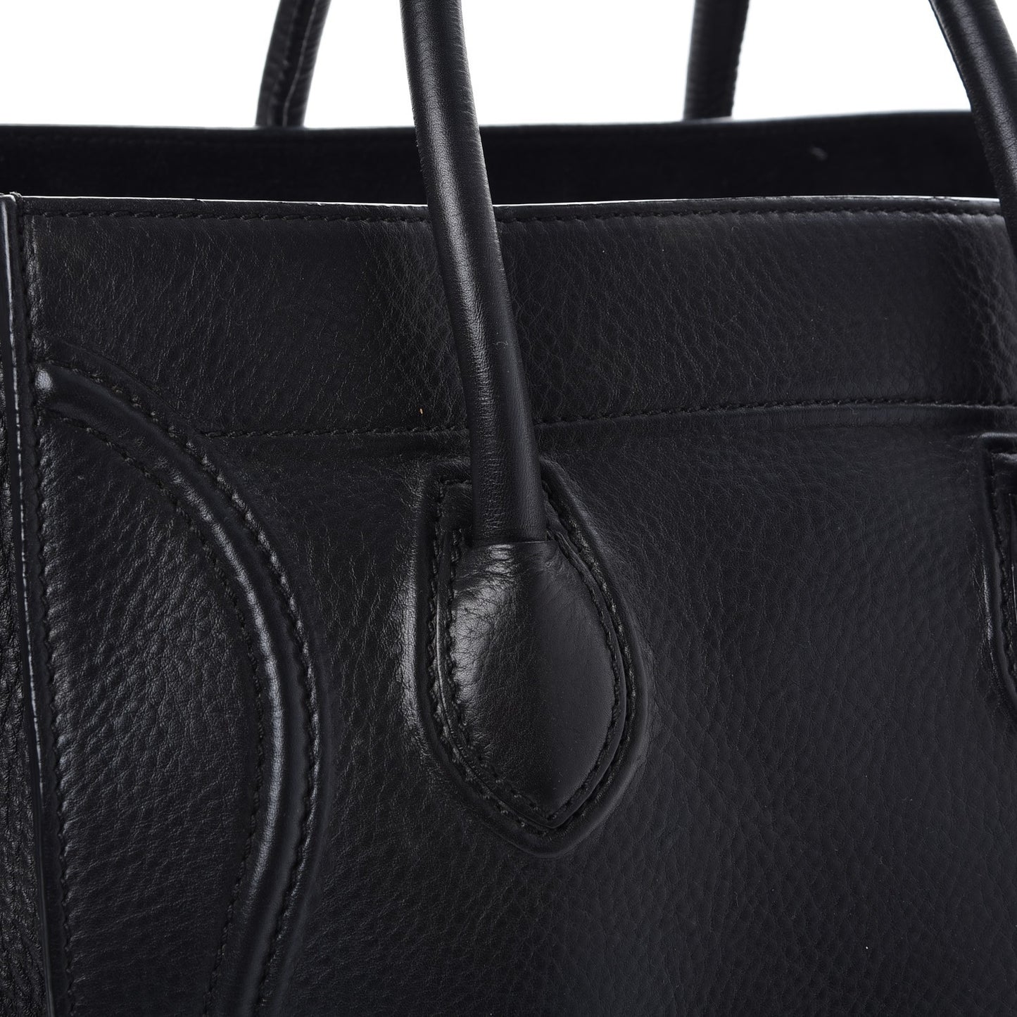 Supple Calfskin Medium Phantom Luggage Black