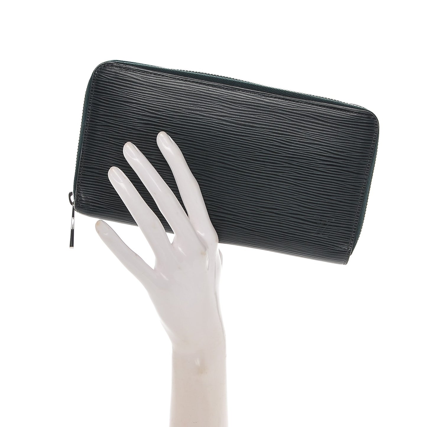 Epi Zippy Organizer Wallet Vert Anglais