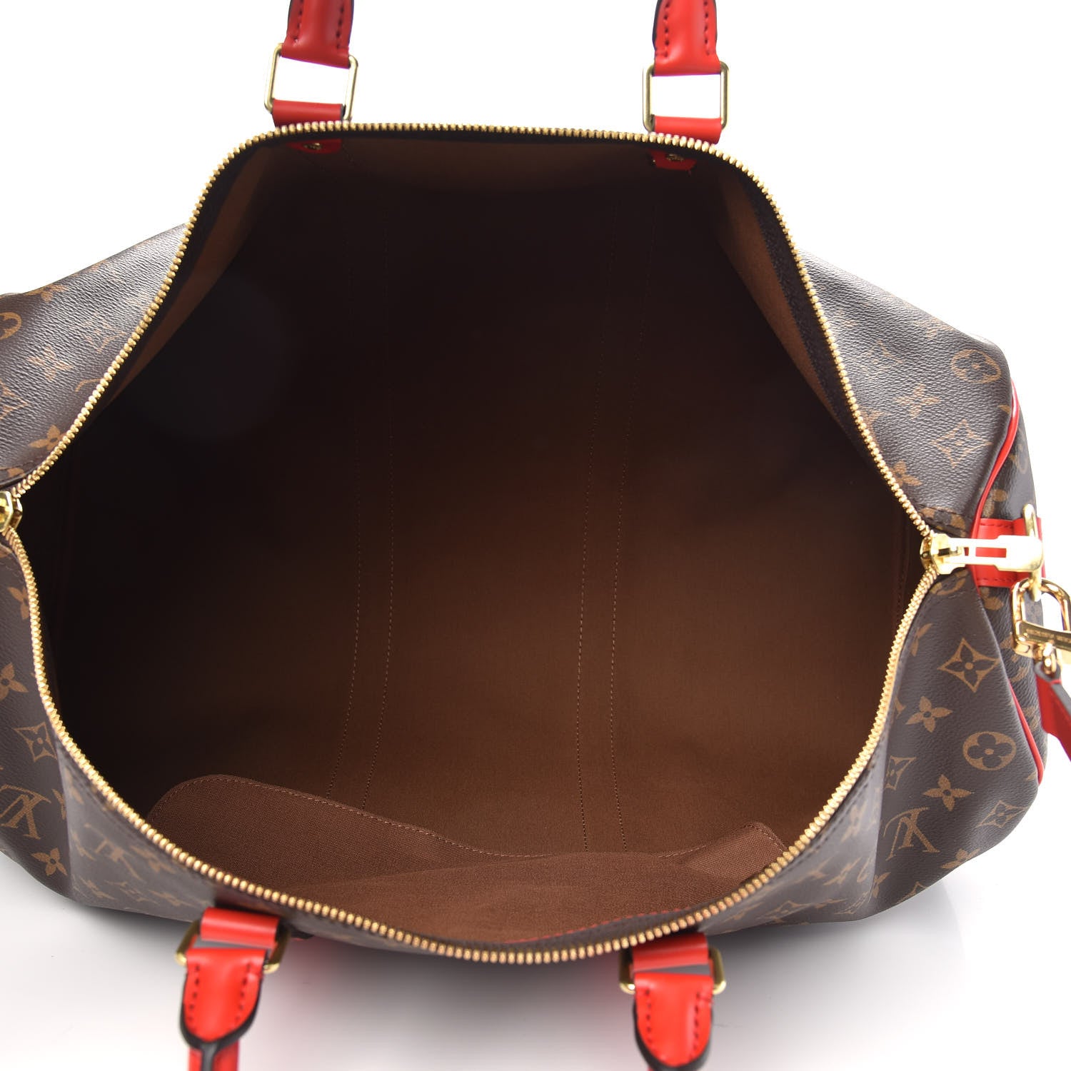 Louis Vuitton Calfskin Monogram Keepall Bandouliere 50 Coquelicot 4 of 8