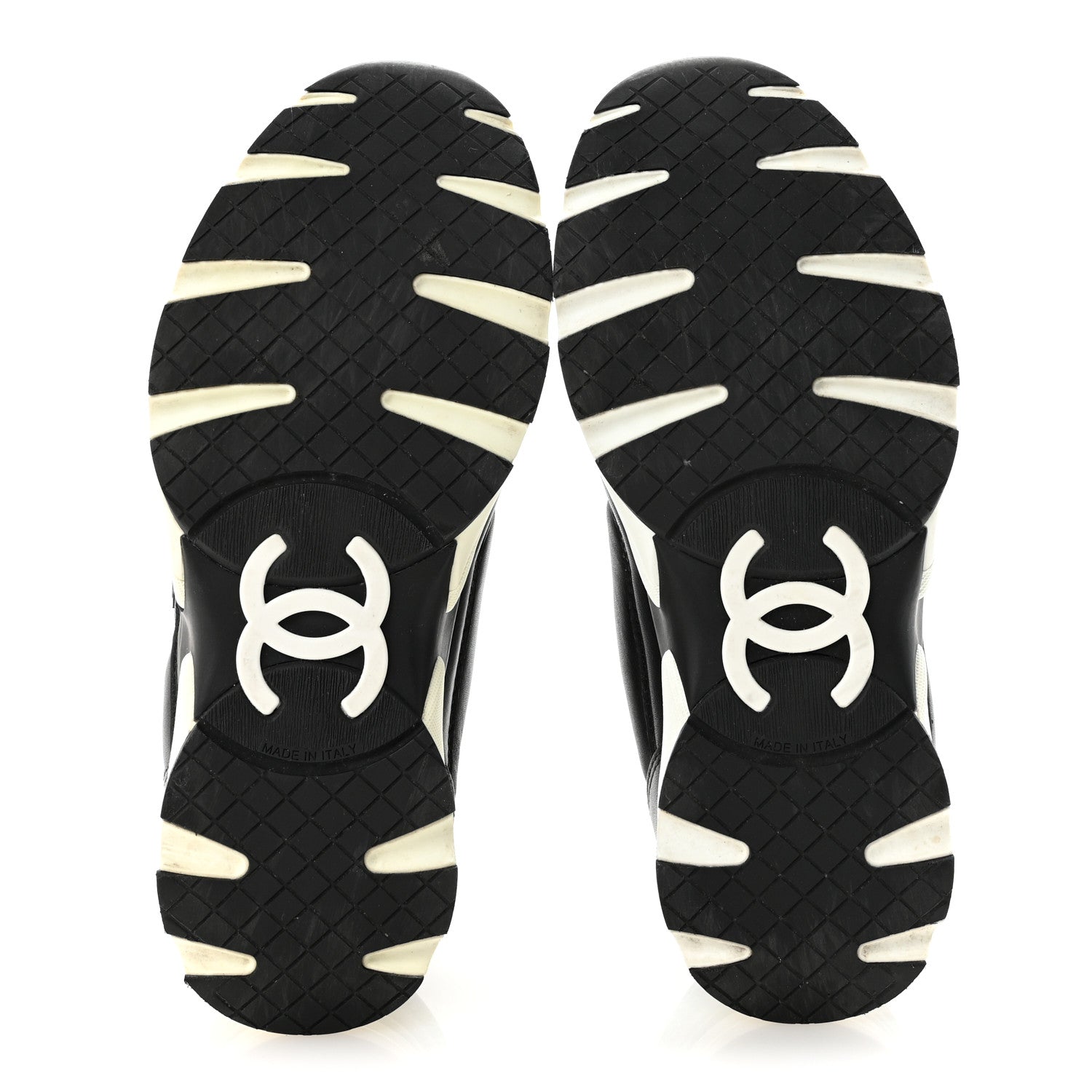 Chanel Calfskin CC Sneakers 36 Black 6 of 9