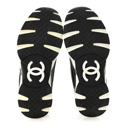 Chanel Calfskin CC Sneakers 36 Black 6 of 9