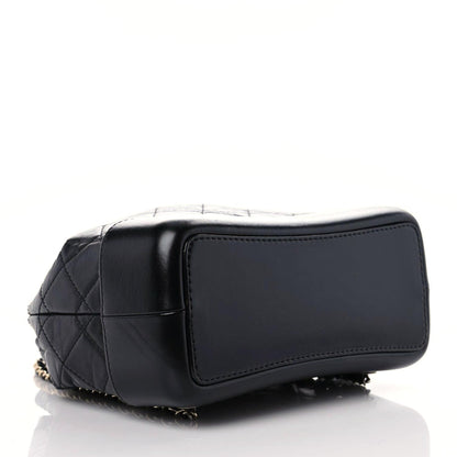 Chanel Aged Calfskin Quilted Small Gabrielle Backpack Black 4 of 9