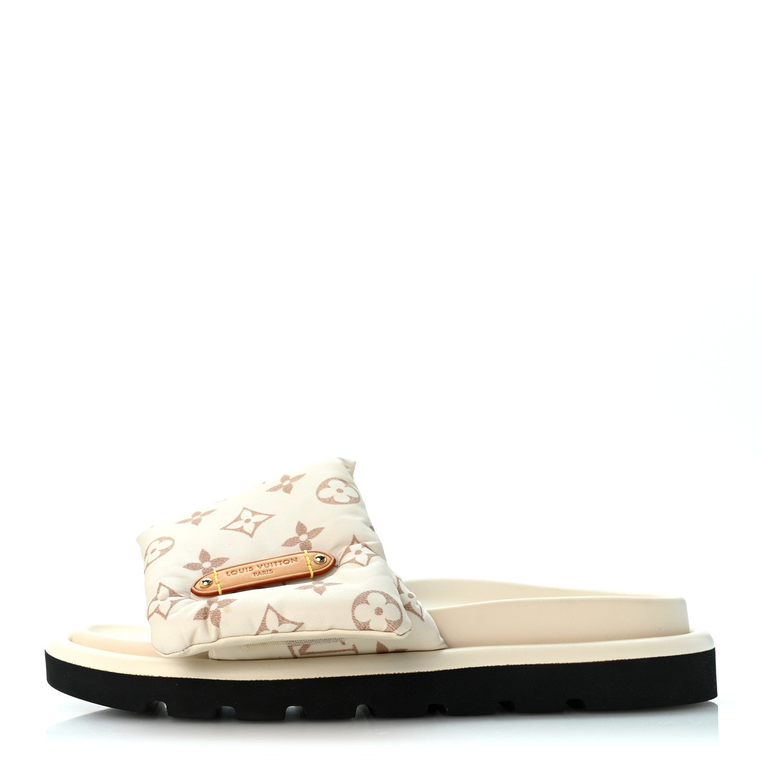 Louis Vuitton Nylon Monogram LV Pool Pillow Flat Comfort Mule 41 Dune Beige 1 of 10