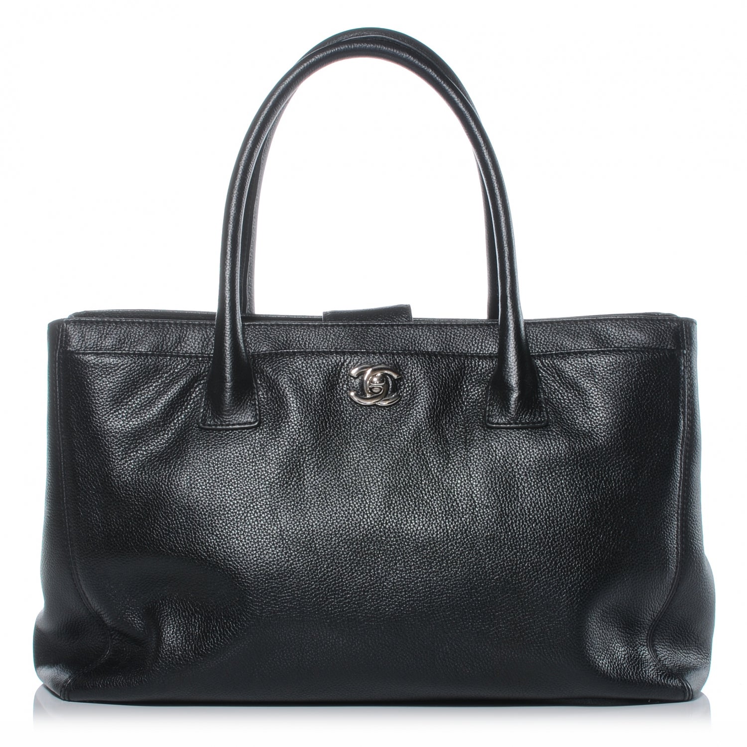 Chanel Calfskin Cerf Executive Shopper Tote Black 1 of 7