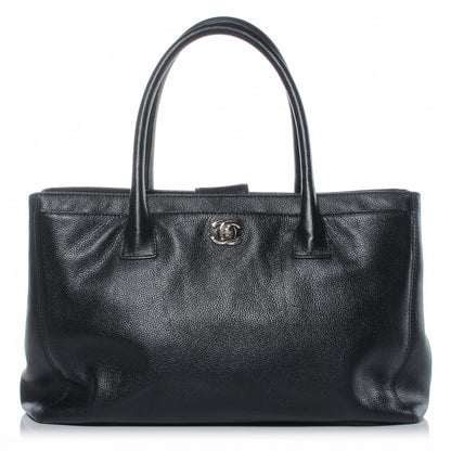 Chanel Calfskin Cerf Executive Shopper Tote Black 1 of 7