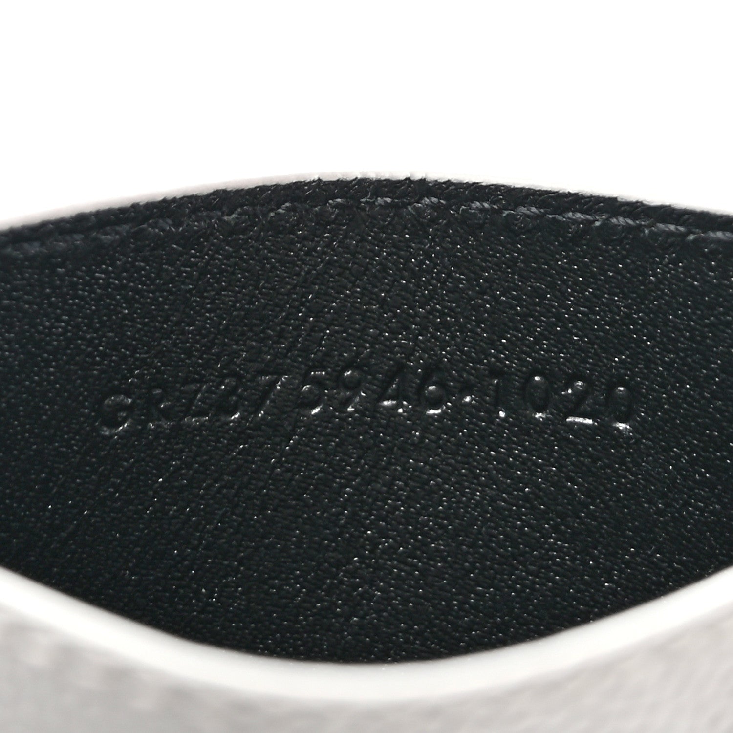 Saint Laurent Grain De Poudre Card Case Granite 7 of 7