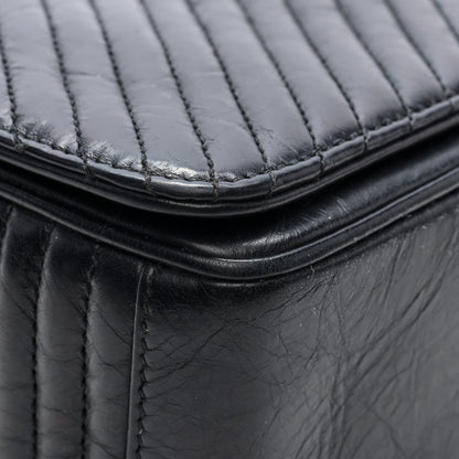 Chanel Glazed Calfskin Quilted Large Coco Boy Flap Black 9 of 10