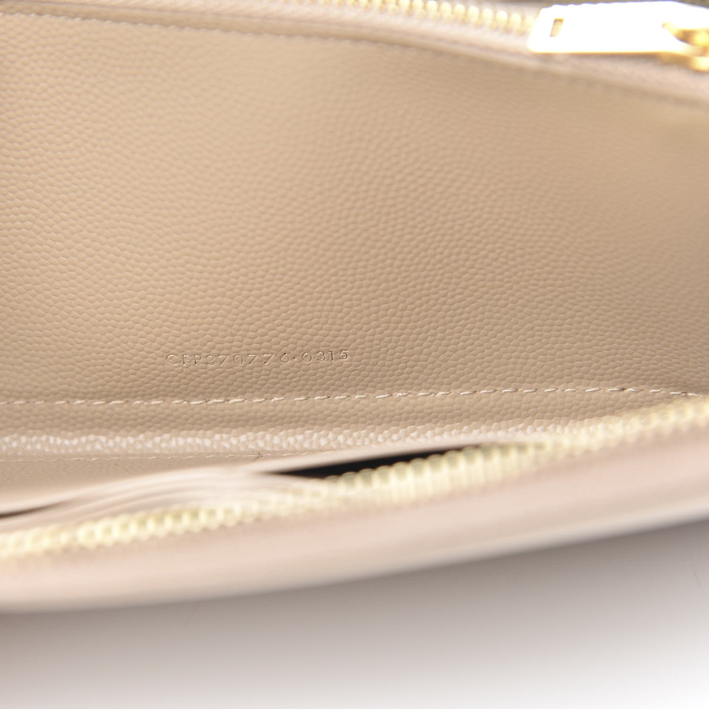 Grain De Poudre Monogram Zip Around Wallet Nude Powder