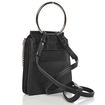 Chloe Velvet Calfskin Star Mini Faye Bracelet Bag Black 3 of 6