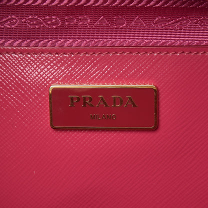 Prada Saffiano Vernice Medium Promenade Tote Peonia 7 of 10