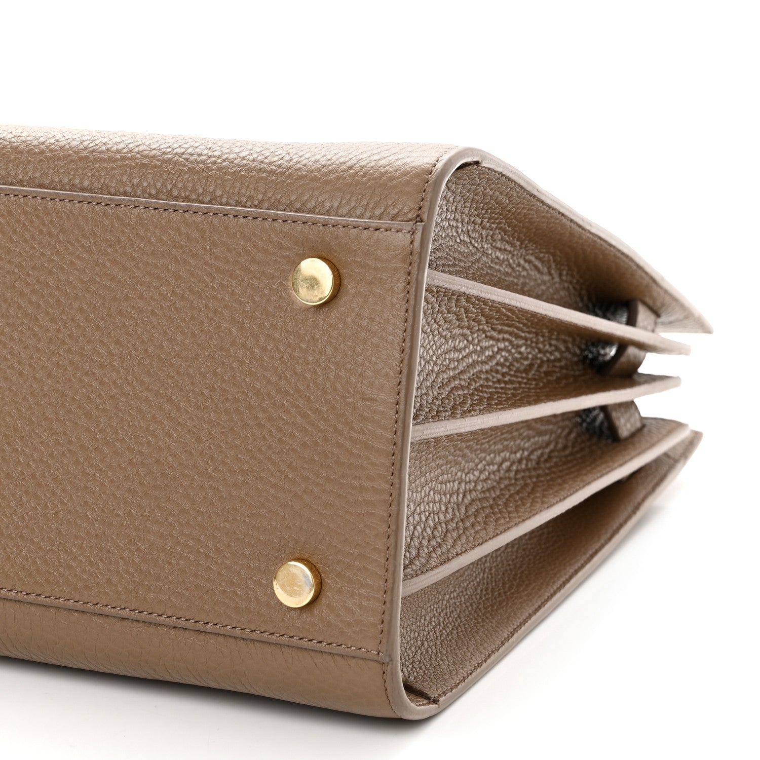 Saint Laurent Grained Calfskin Small Sac De Jour Taupe 9 of 9