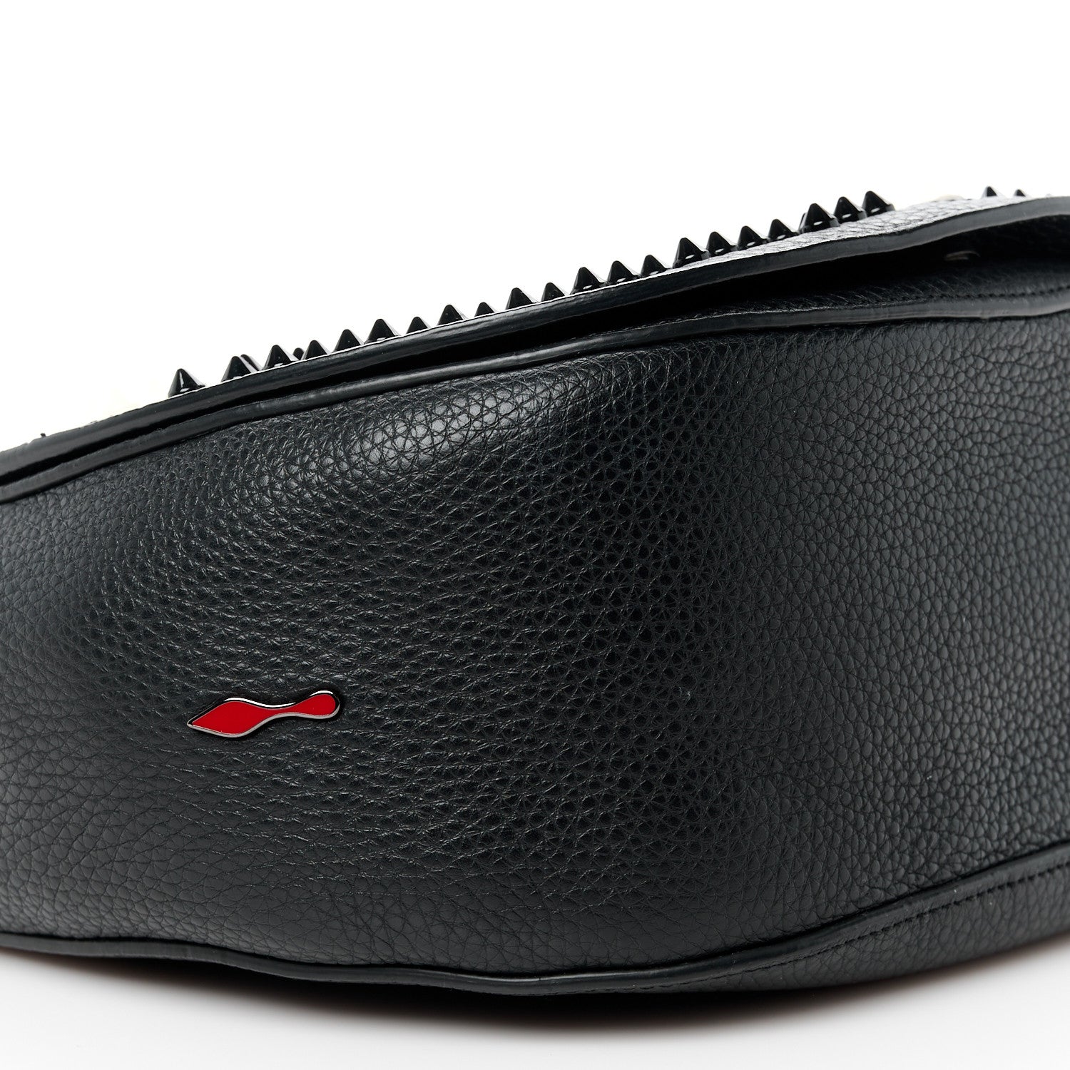 Christian Louboutin Calfskin Spikes Panettone Messenger Black Multicolor 11 of 12