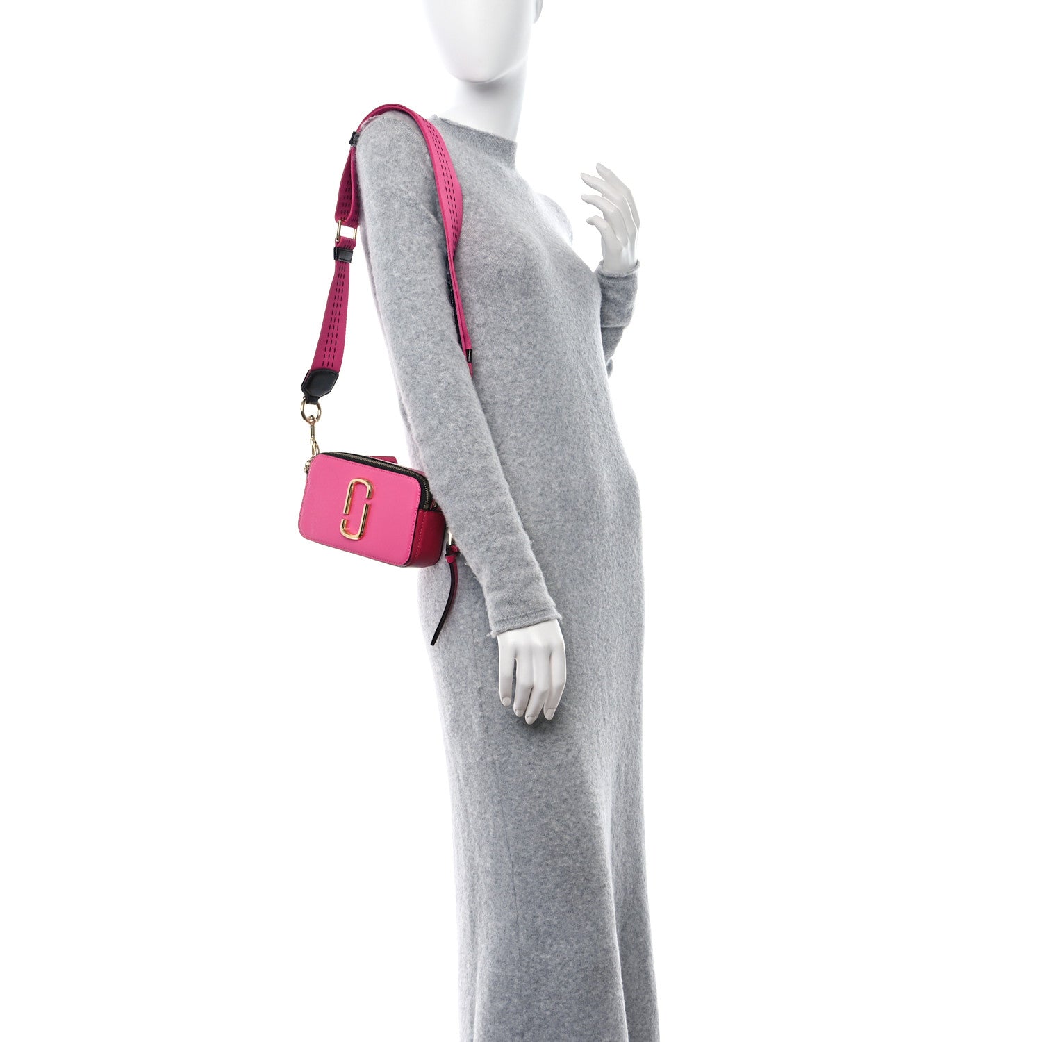 Marc Jacobs Saffiano Small Snapshot Camera Bag Pink 2 of 11