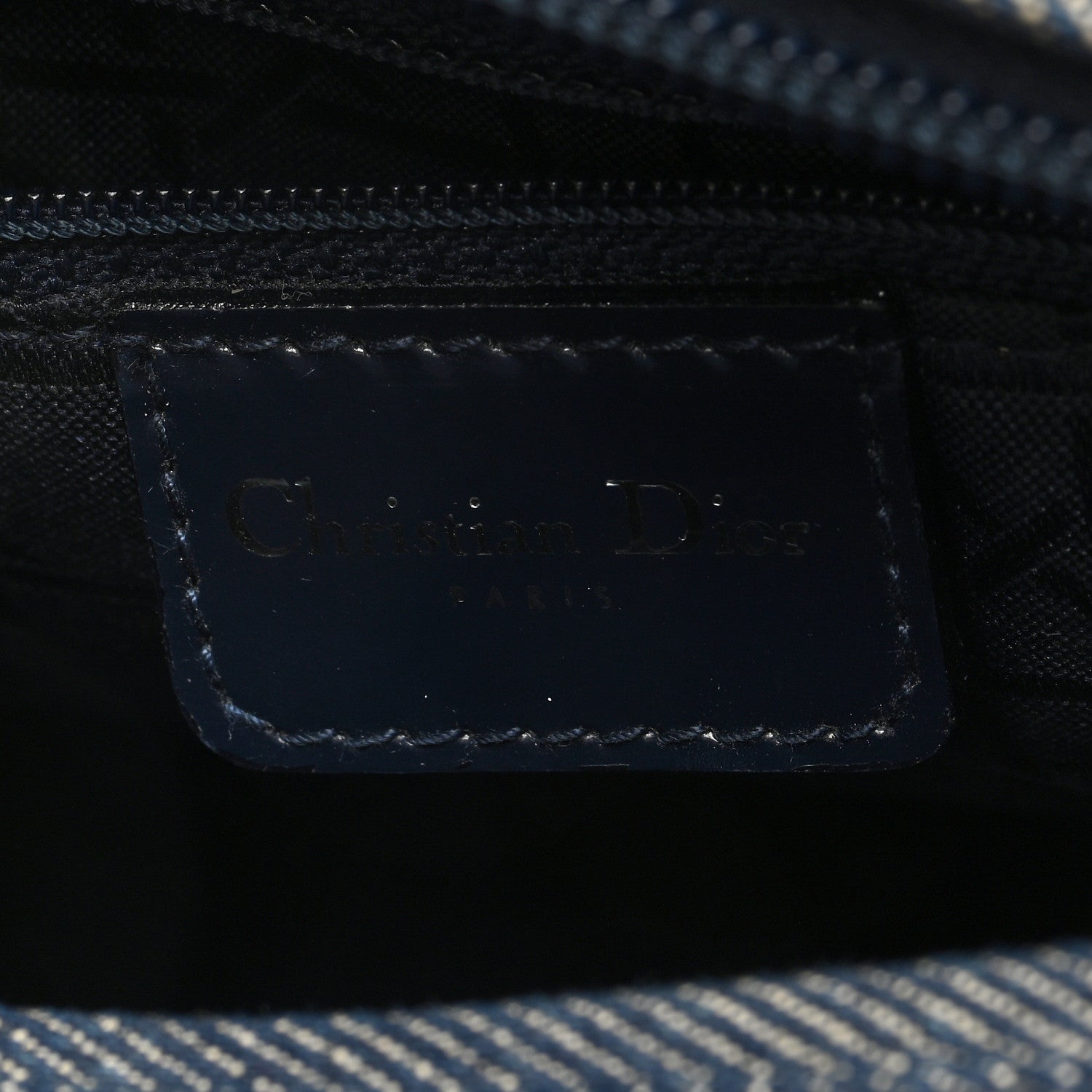 Christian Dior Denim Cannage Medium Lady Dior Blue 6 of 11