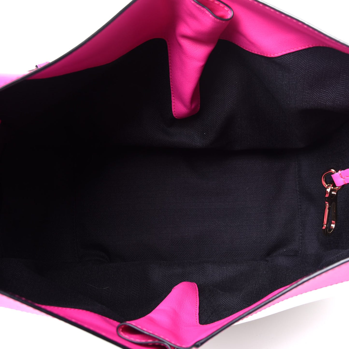 Calfskin Small Hammock Shoulder Bag Shocking Pink White
