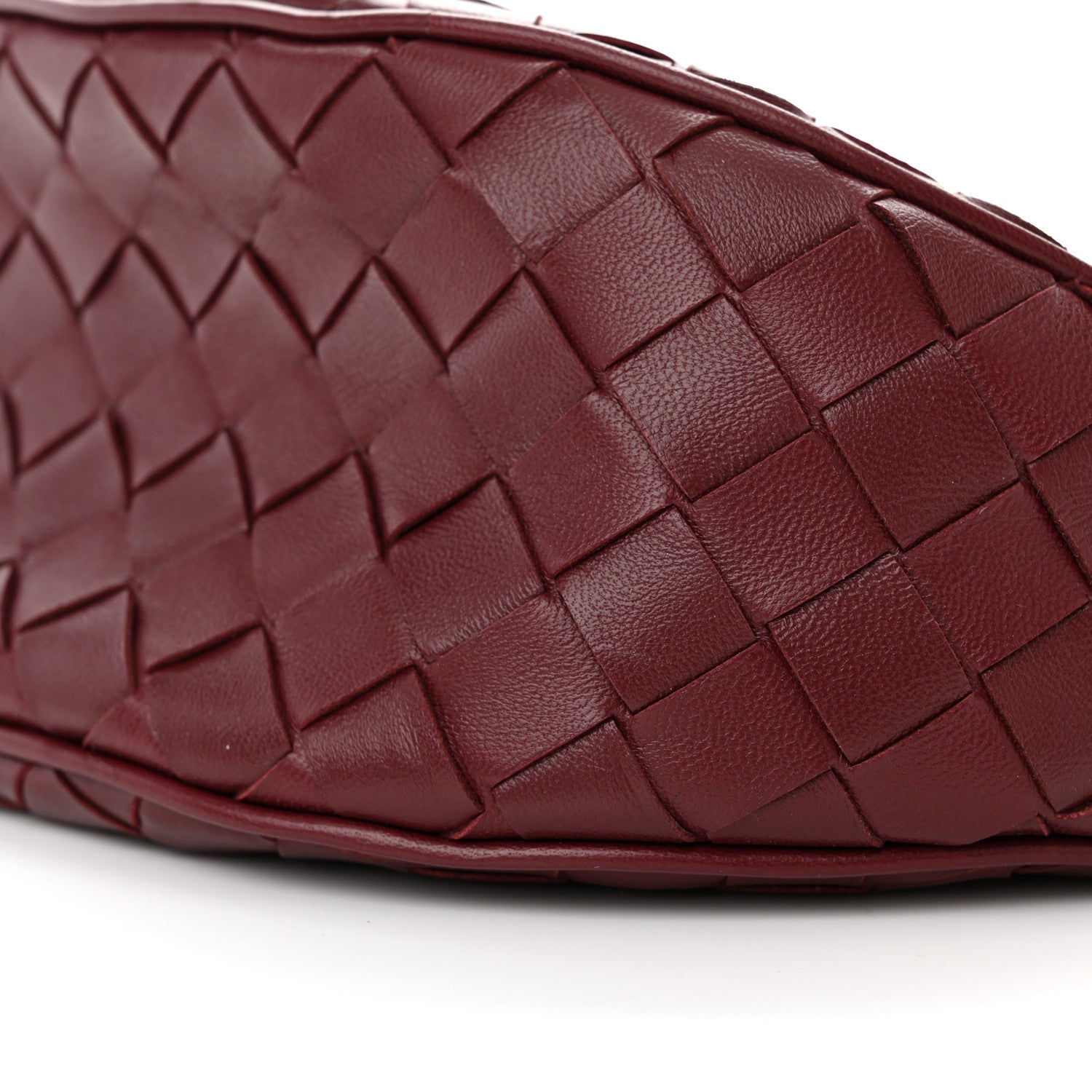 Bottega Veneta Nappa Intrecciato Half Moon Pouch On Strap Barolo 9 of 9