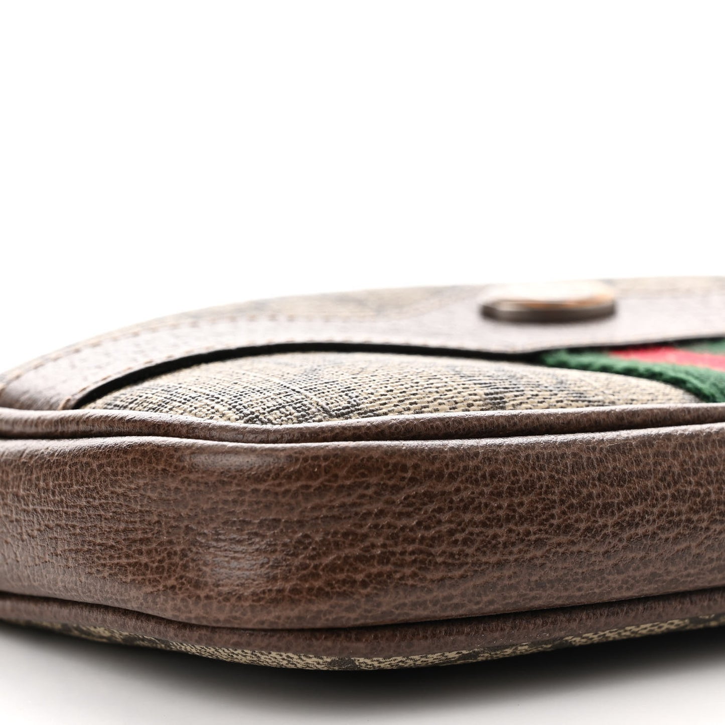 GG Supreme Monogram Ophidia Belted iPhone Case 95 38 Dark Brown