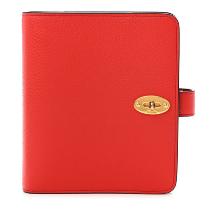 Mulberry Natural Grain Calfskin Postman's Lock Agenda Red 1 of 6