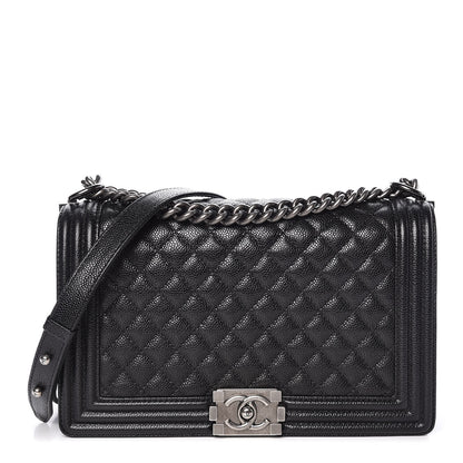 Chanel Caviar Quilted New Medium Boy Flap Black 1 of 11