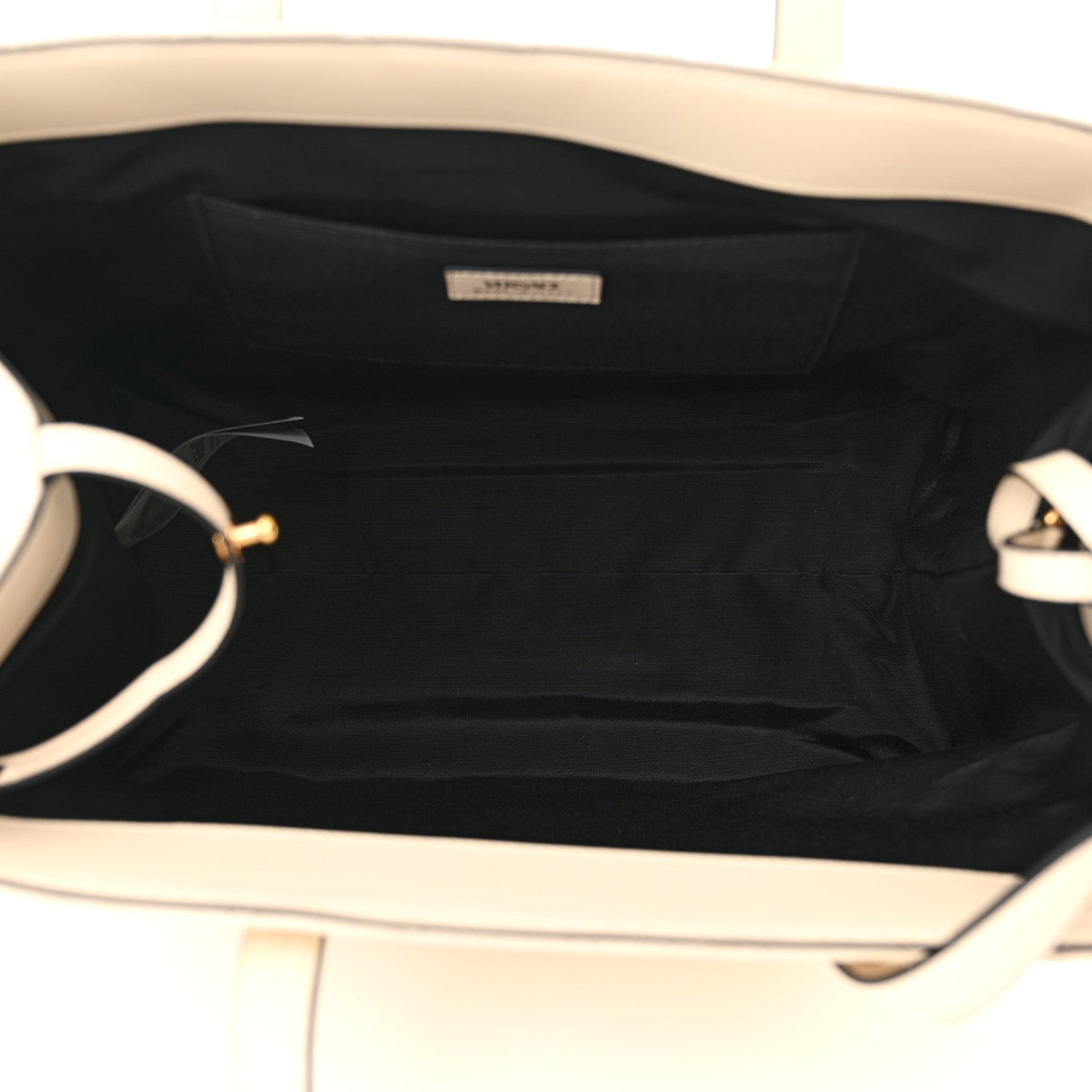 Versace Nappa Quilted Medusa Tote Ecru 6 of 12