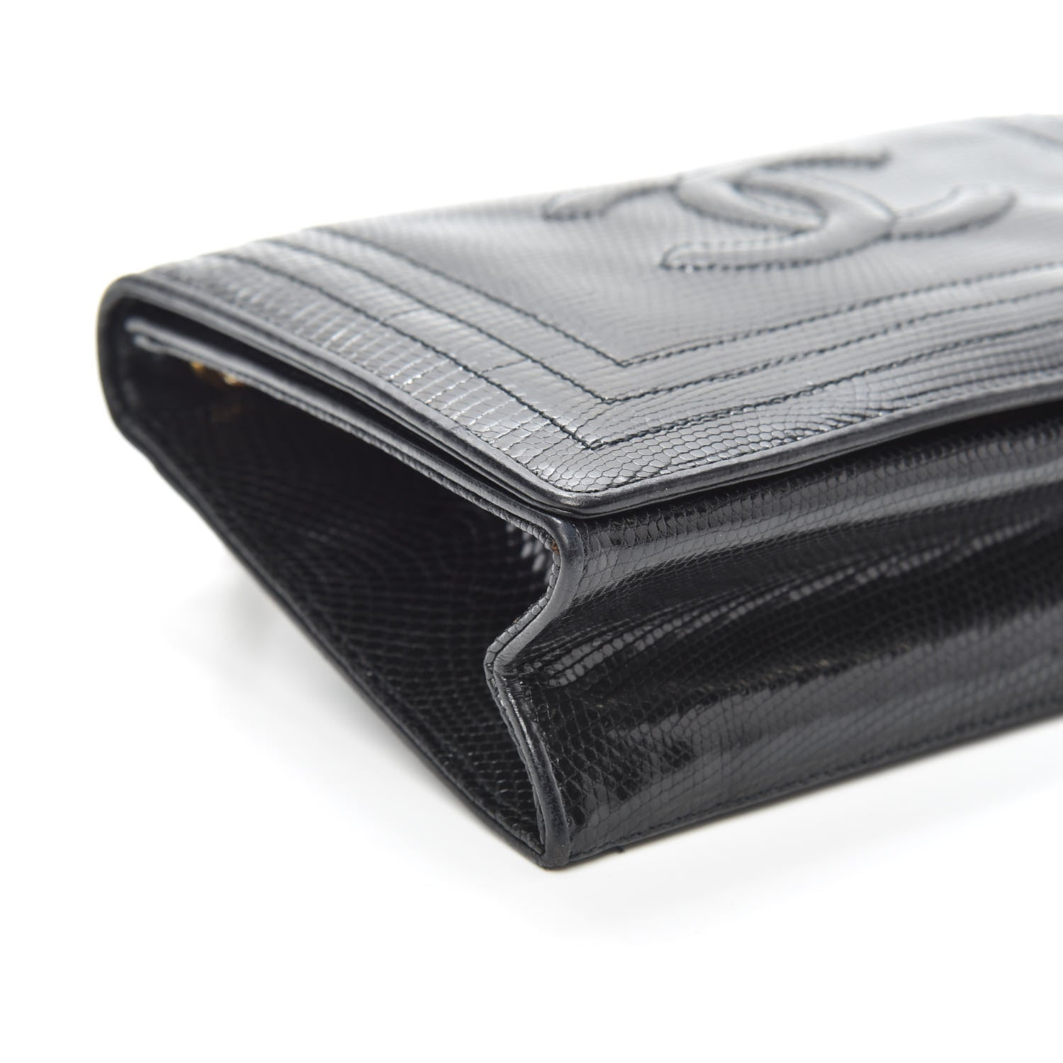 Chanel Lizard CC Mini Flap Bag Black 8 of 9