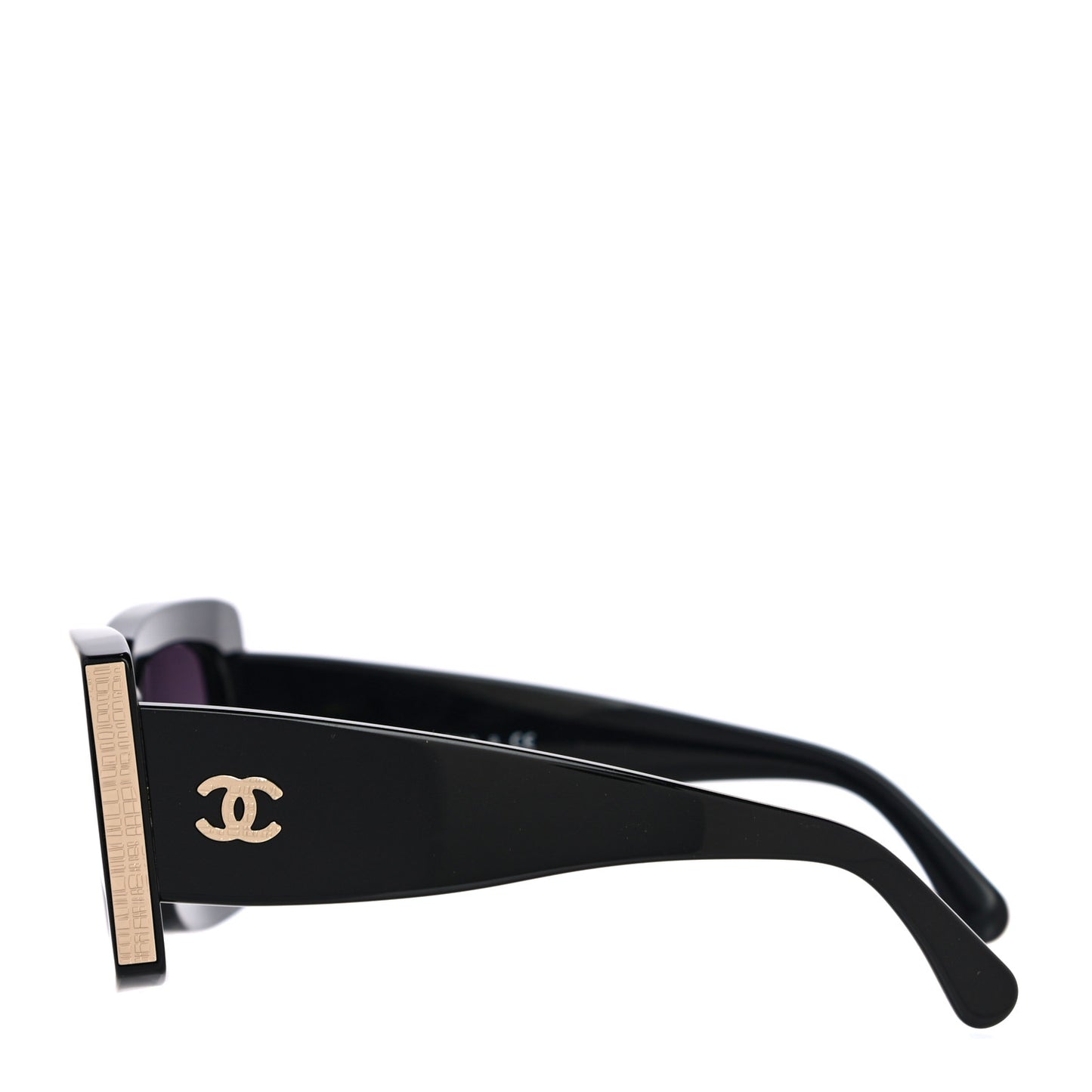 Acetate Rectangle Sunglasses 5435 Black