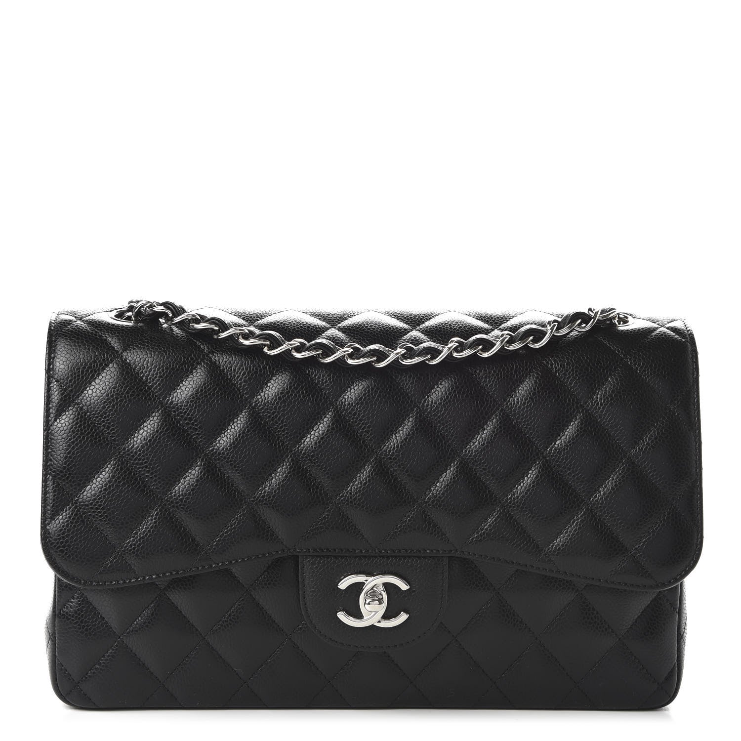 Chanel Caviar Quilted Jumbo Double Flap Black 1 of 11