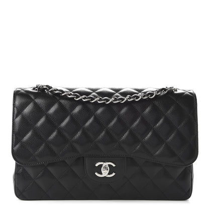 Chanel Caviar Quilted Jumbo Double Flap Black 1 of 11