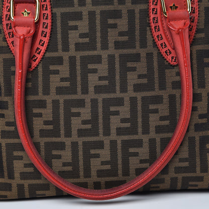Fendi Zucca Grommet Bag De Jour Tobacco Red 10 of 17