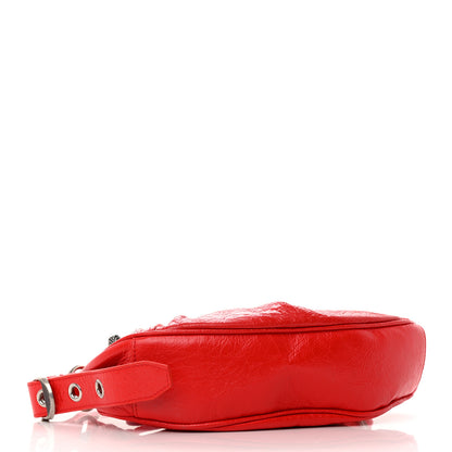 Balenciaga Agneau Arena Le Cagole Shoulder Bag XS Tomato Red 5 of 13