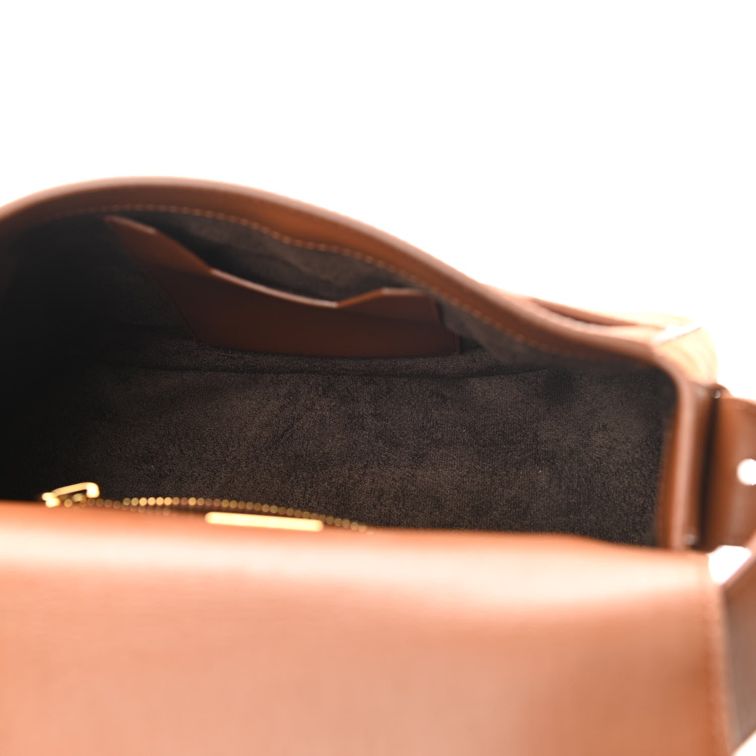 Tom Ford Suede Jennifer Saddle Bag Tobacco 7 of 10