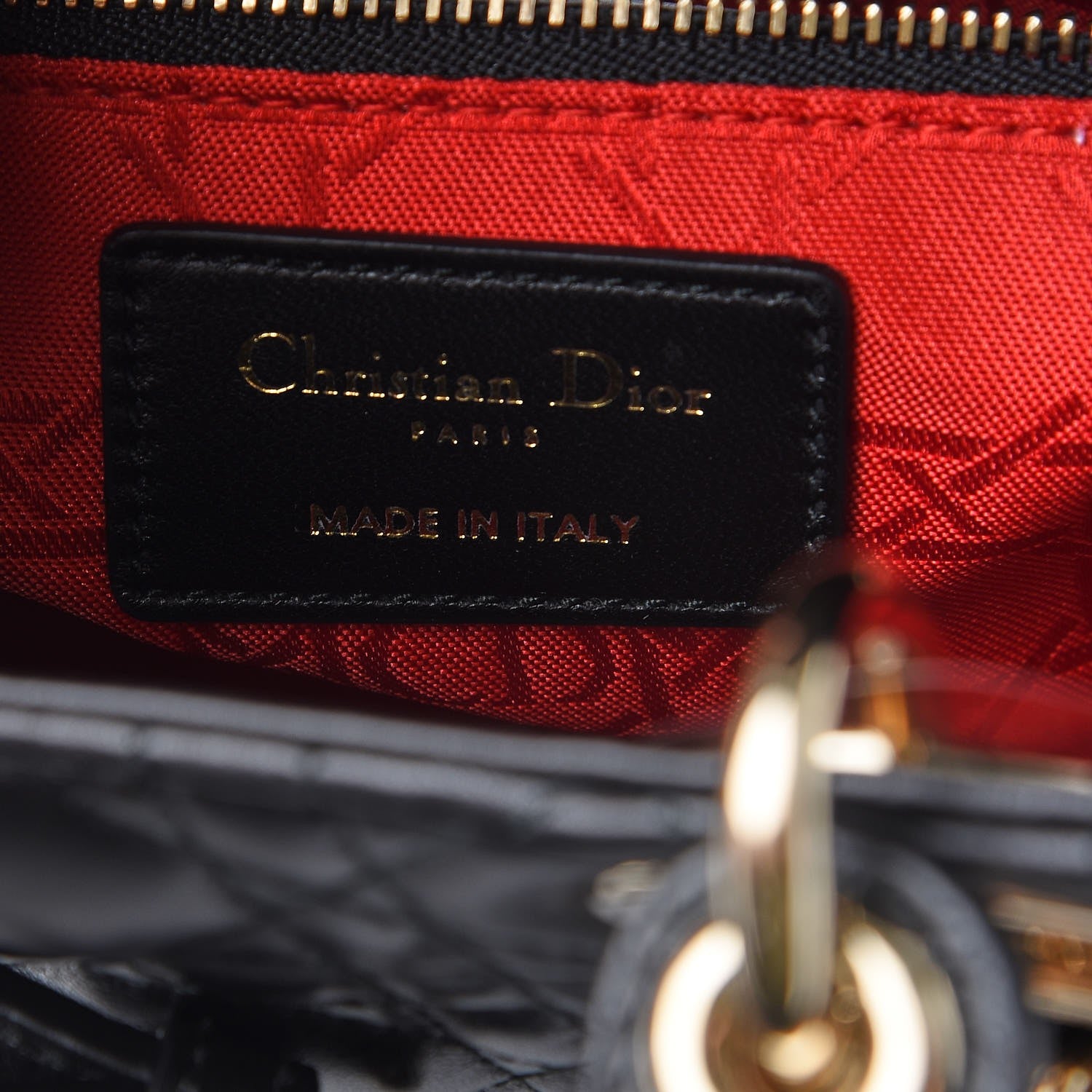 Christian Dior Lambskin Cannage Small Lucky Badges My Lady Dior Black 6 of 10