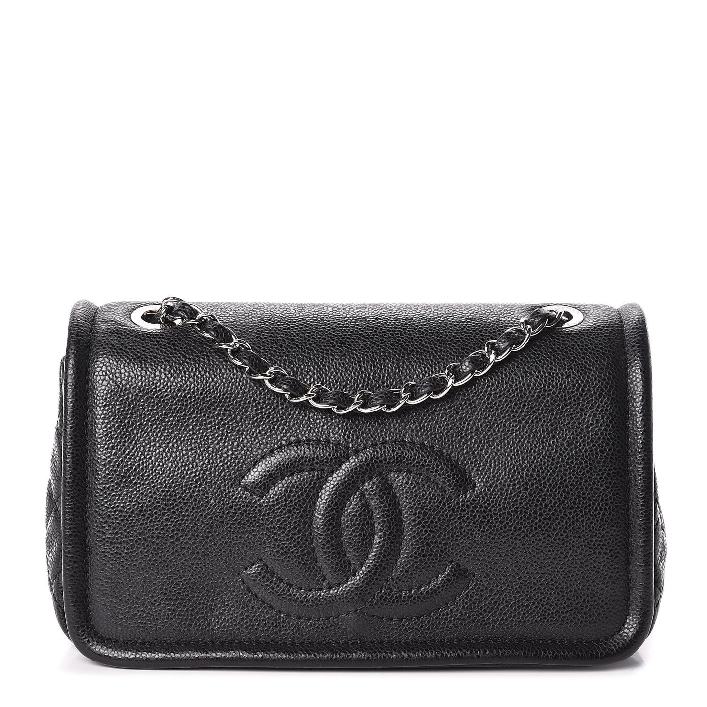 Caviar Medium Timeless CC Flap Black