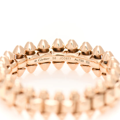 Cartier 18K Pink Gold SM Clash De Cartier Ring 58 8.25 4 of 5