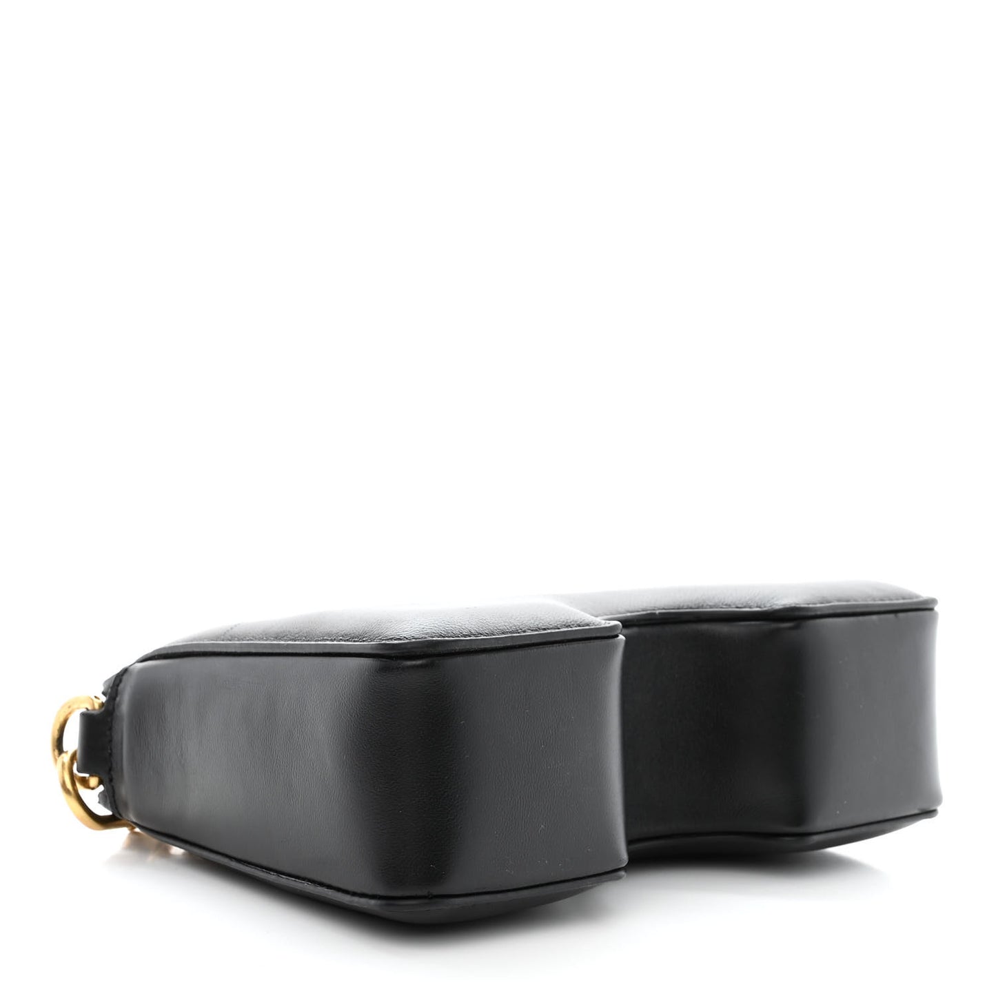 OFF WHITE Calfskin Burrow Chain Bag Black