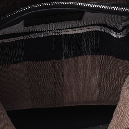 Burberry Canvas Mega Check Medium Ashby Hobo Black 14 of 22