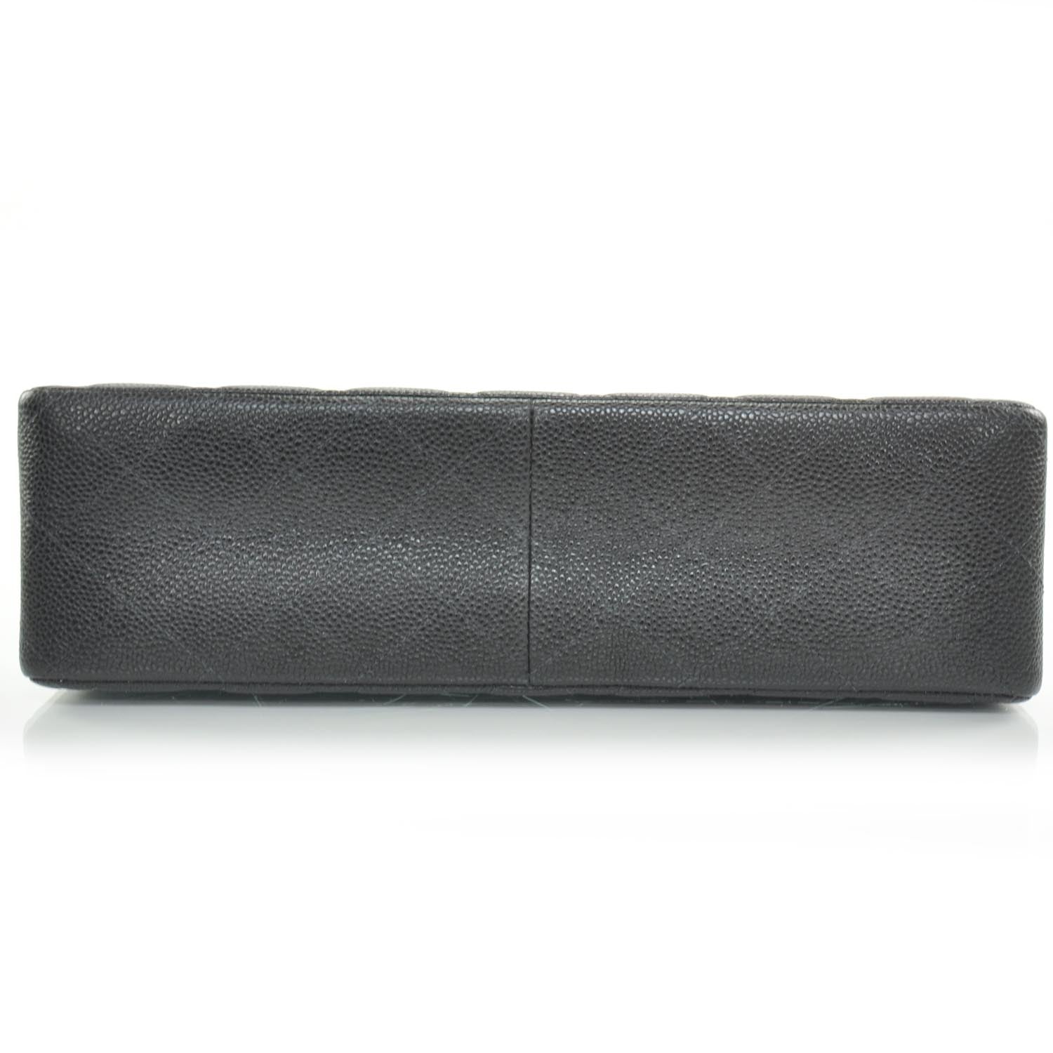 Chanel Caviar Quilted Jumbo Flap Black GHW 5 of 11