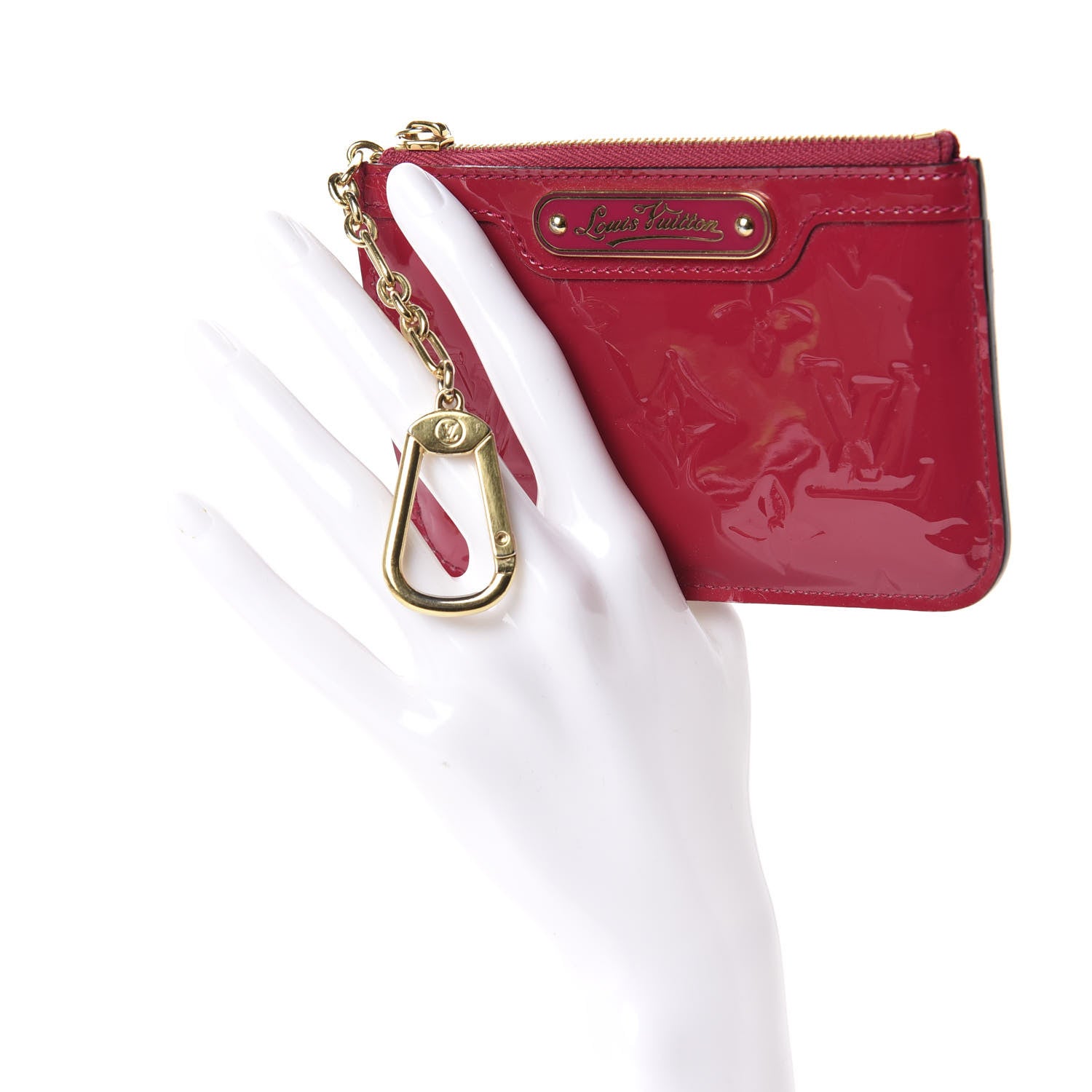 Louis Vuitton Vernis Key Pouch Rose Indien 2 of 7