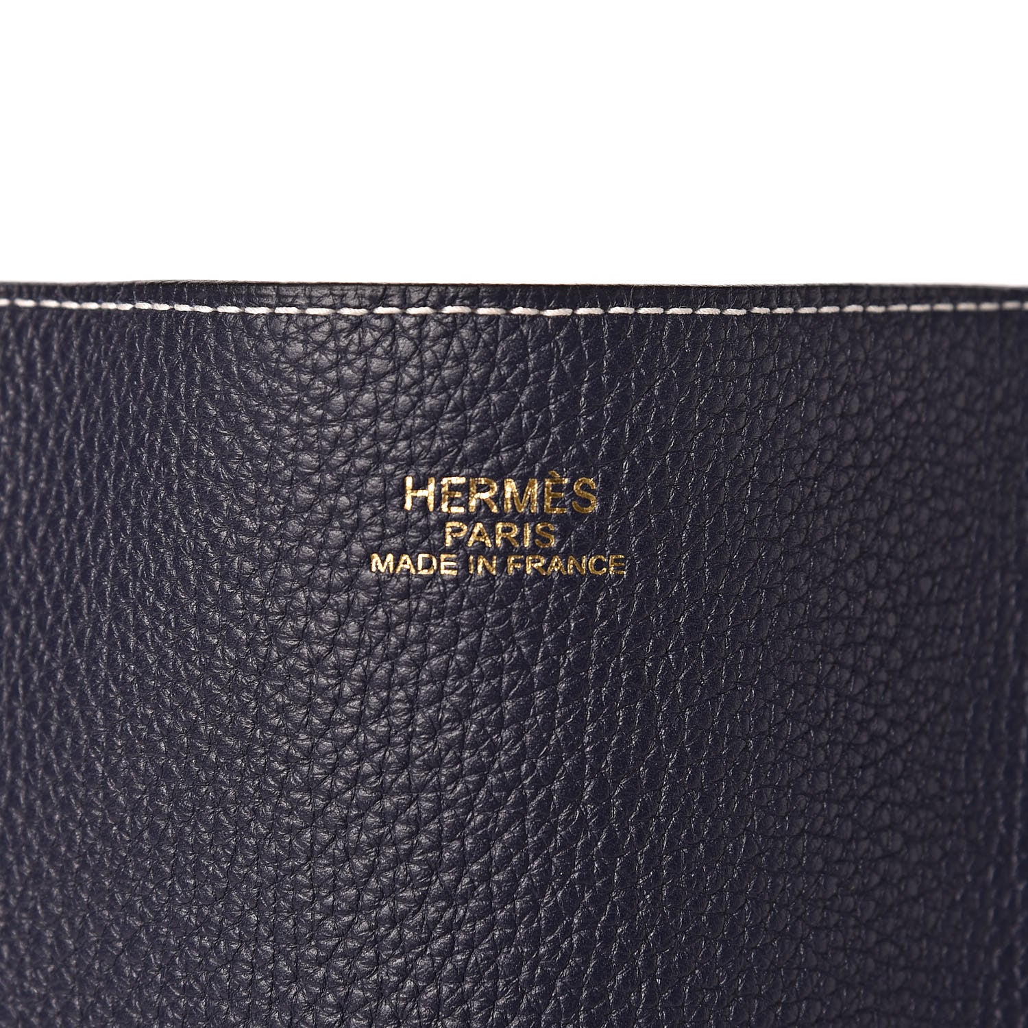 Hermes Taurillon Clemence Double Sens 36 Reversible Tote Bleu Nuit Rose Extreme 13 of 14