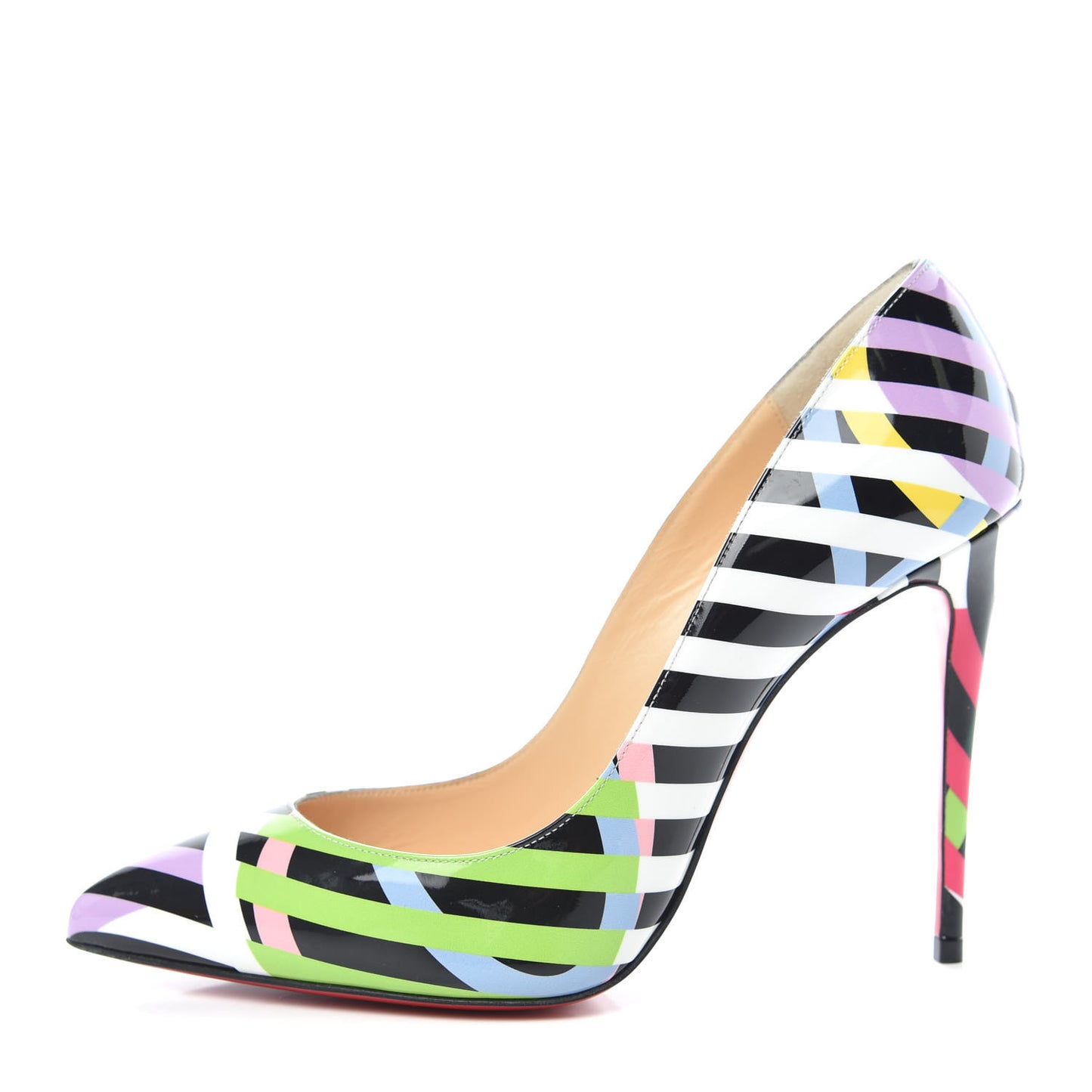 Patent Cinestripes Pigalle Follies 100 Pumps 37.5 Multi